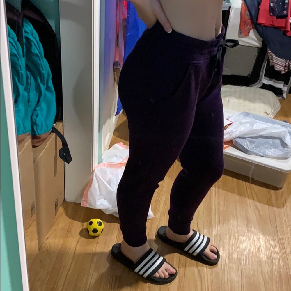 Purple Joggers With Pockets